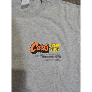 Vintage Biker Harley Dealership Pirate Shirt Size XL Daytona Beach FL